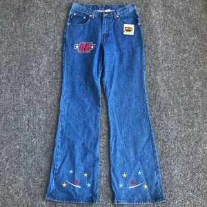 Watch LA vintage 100% cotton embroidered jeans size 9/10 made in USA
